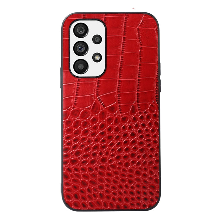 Crocodile Top Layer Cowhide Leather Case, For Xiaomi Redmi Note 11 Pro Global, For Samsung Galaxy A23 4G, For Samsung Galaxy A33 5G, For Samsung Galaxy A53 5G, For Samsung Galaxy A73 5G