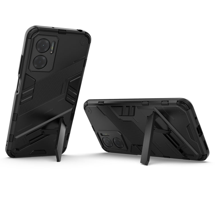 Punk Armor 2 in 1 PC + TPU Shockproof Phone Case with Invisible Holder, For Xiaomi Redmi Note 11E 5G China