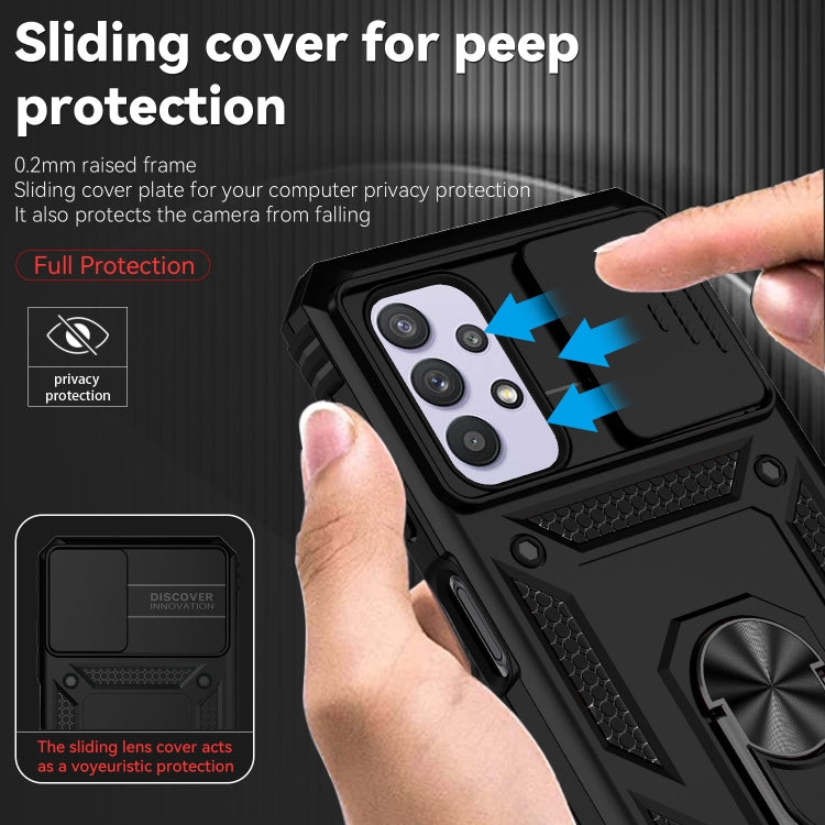 Sliding Camshield Holder Phone Case, For Samsung Galaxy A23 5G, For Samsung Galaxy A33 5G, For Samsung Galaxy A52 5G / 4G, For Samsung Galaxy A53 5G, For Samsung Galaxy A72 5G / 4G, For Samsung Galaxy A73 5G, For Samsung Galaxy J7 Prime