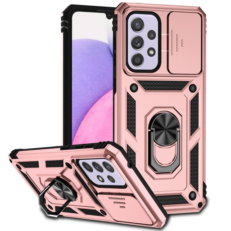 Sliding Camshield Holder Phone Case, For Samsung Galaxy A23 5G, For Samsung Galaxy A33 5G, For Samsung Galaxy A52 5G / 4G, For Samsung Galaxy A53 5G, For Samsung Galaxy A72 5G / 4G, For Samsung Galaxy A73 5G, For Samsung Galaxy J7 Prime