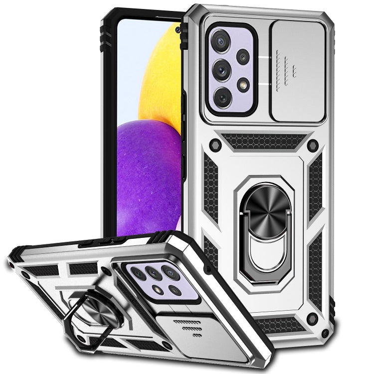 Sliding Camshield Holder Phone Case, For Samsung Galaxy A23 5G, For Samsung Galaxy A33 5G, For Samsung Galaxy A52 5G / 4G, For Samsung Galaxy A53 5G, For Samsung Galaxy A72 5G / 4G, For Samsung Galaxy A73 5G, For Samsung Galaxy J7 Prime