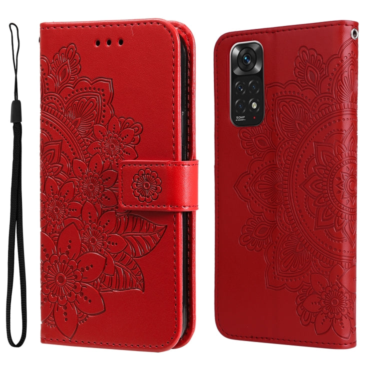 7-petal Flowers Embossing Pattern Horizontal Flip Leather Case, For Xiaomi Redmi Note 11 4G(Global), For Xiaomi Redmi Note 11 Pro 4G, For OPPO Realme 9i / A36 4G / A76 4G(Global), For OPPO Realme 9 Pro+, For OPPO Realme GT2 Pro                         ...