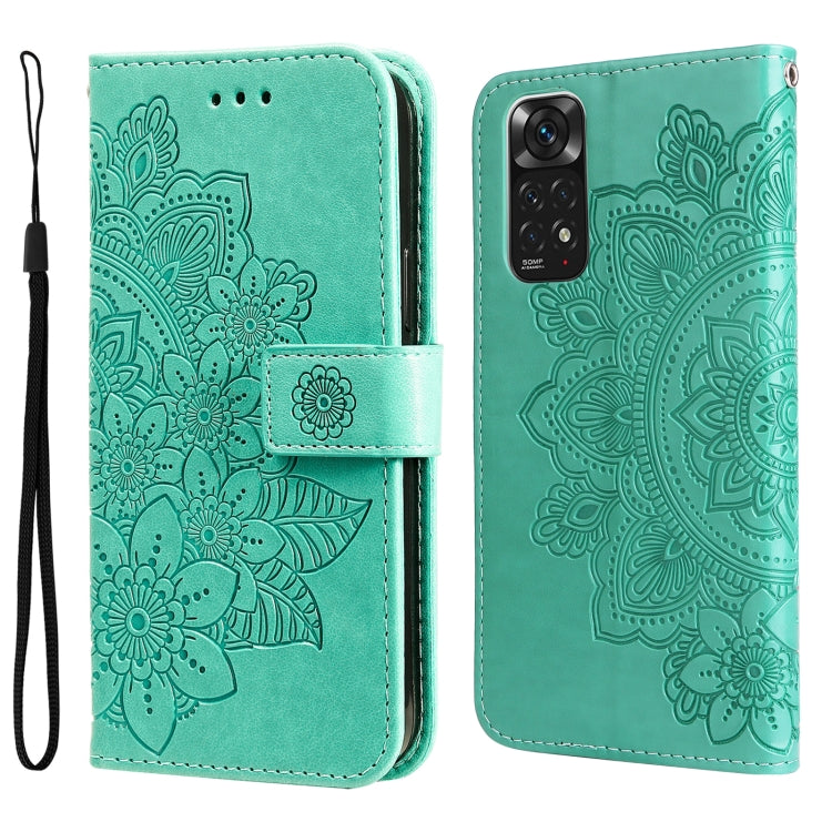 7-petal Flowers Embossing Pattern Horizontal Flip Leather Case, For Xiaomi Redmi Note 11 4G(Global), For Xiaomi Redmi Note 11 Pro 4G, For OPPO Realme 9i / A36 4G / A76 4G(Global), For OPPO Realme 9 Pro+, For OPPO Realme GT2 Pro                         ...