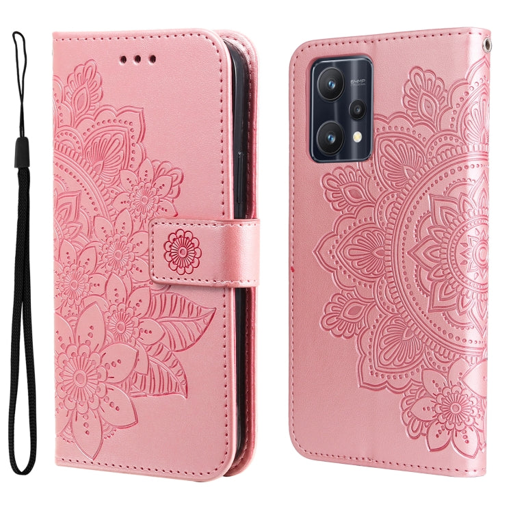 7-petal Flowers Embossing Pattern Horizontal Flip Leather Case, For Xiaomi Redmi Note 11 4G(Global), For Xiaomi Redmi Note 11 Pro 4G, For OPPO Realme 9i / A36 4G / A76 4G(Global), For OPPO Realme 9 Pro+, For OPPO Realme GT2 Pro                         ...