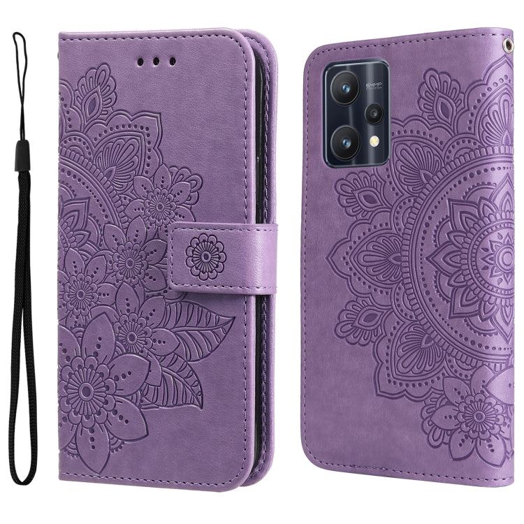 7-petal Flowers Embossing Pattern Horizontal Flip Leather Case, For Xiaomi Redmi Note 11 4G(Global), For Xiaomi Redmi Note 11 Pro 4G, For OPPO Realme 9i / A36 4G / A76 4G(Global), For OPPO Realme 9 Pro+, For OPPO Realme GT2 Pro                         ...