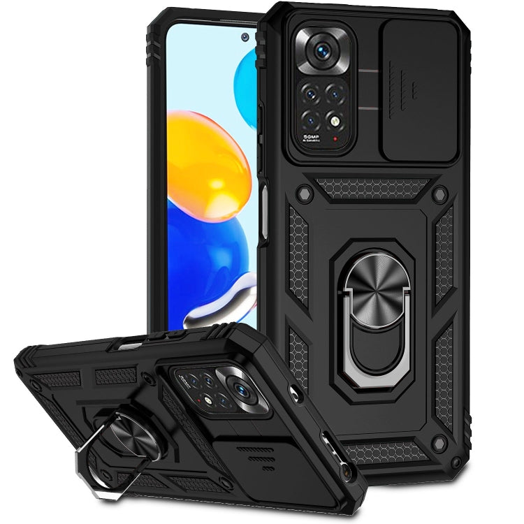 Sliding Camshield Holder Phone Case, For Xiaomi Redmi Note 11 Global, For Xiaomi Redmi Note 11 Pro Global