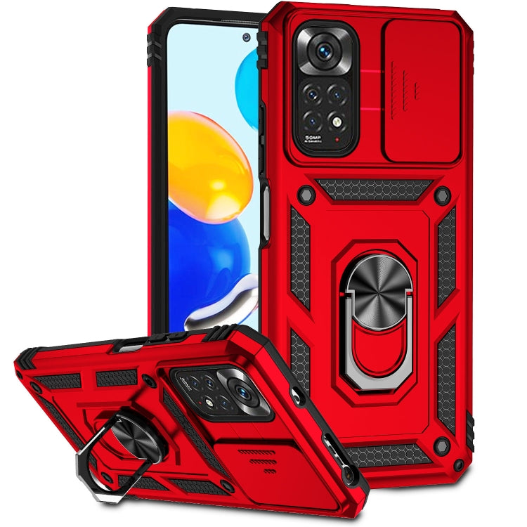 Sliding Camshield Holder Phone Case, For Xiaomi Redmi Note 11 Global, For Xiaomi Redmi Note 11 Pro Global