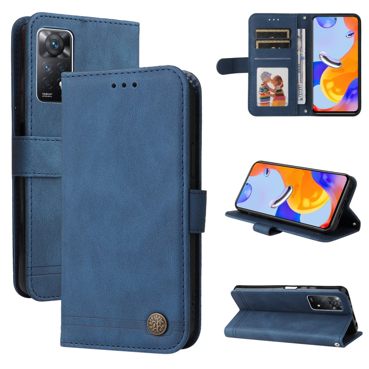 Skin Feel Life Tree Metal Button Horizontal Flip Leather Case, For Xiaomi Redmi Note 11 4G(Global), For Xiaomi Redmi Note 11 Pro 4G, For OPPO Realme 9i / A36 4G / A76 4G(Global), For OPPO Realme GT2 Pro, For OPPO Realme 9 Pro+                          ...