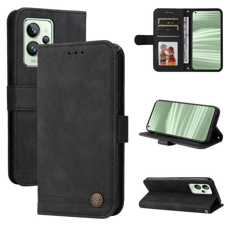Skin Feel Life Tree Metal Button Horizontal Flip Leather Case, For Xiaomi Redmi Note 11 4G(Global), For Xiaomi Redmi Note 11 Pro 4G, For OPPO Realme 9i / A36 4G / A76 4G(Global), For OPPO Realme GT2 Pro, For OPPO Realme 9 Pro+                          ...