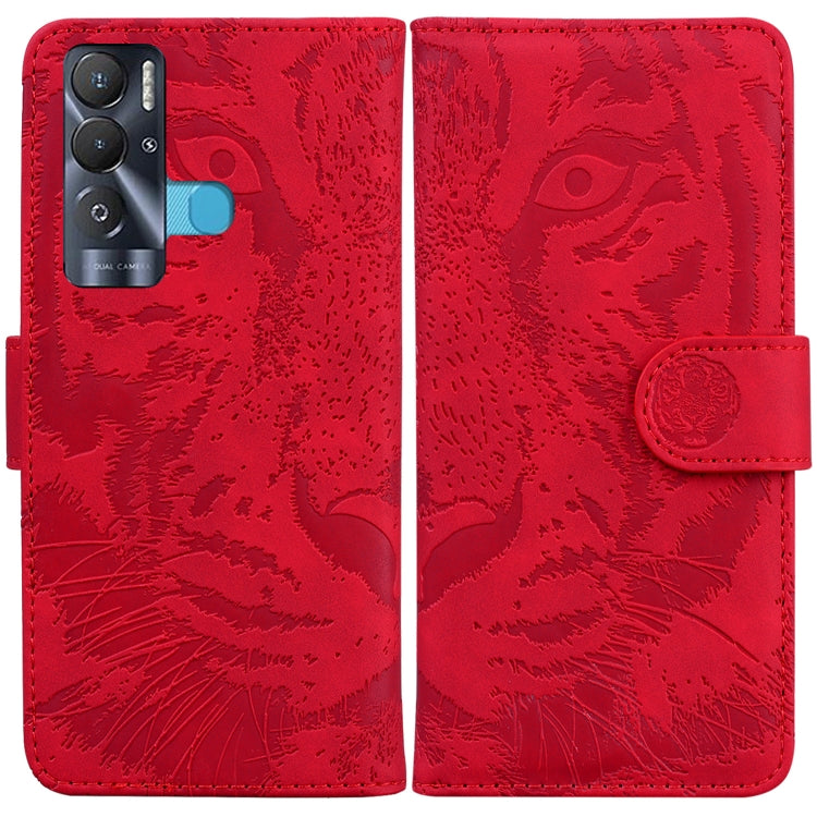 Tiger Embossing Pattern Horizontal Flip Leather Phone Case, For Tecno Pova Neo LE6, For Tecno Spark 7 Pro, For Tecno Spark 8 / 8T, For Tecno Spark 8P, For Tecno Spark Go 2022 / Spark 8C
