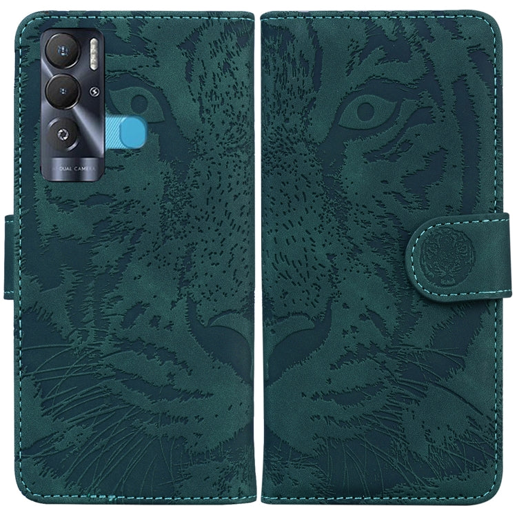 Tiger Embossing Pattern Horizontal Flip Leather Phone Case, For Tecno Pova Neo LE6, For Tecno Spark 7 Pro, For Tecno Spark 8 / 8T, For Tecno Spark 8P, For Tecno Spark Go 2022 / Spark 8C