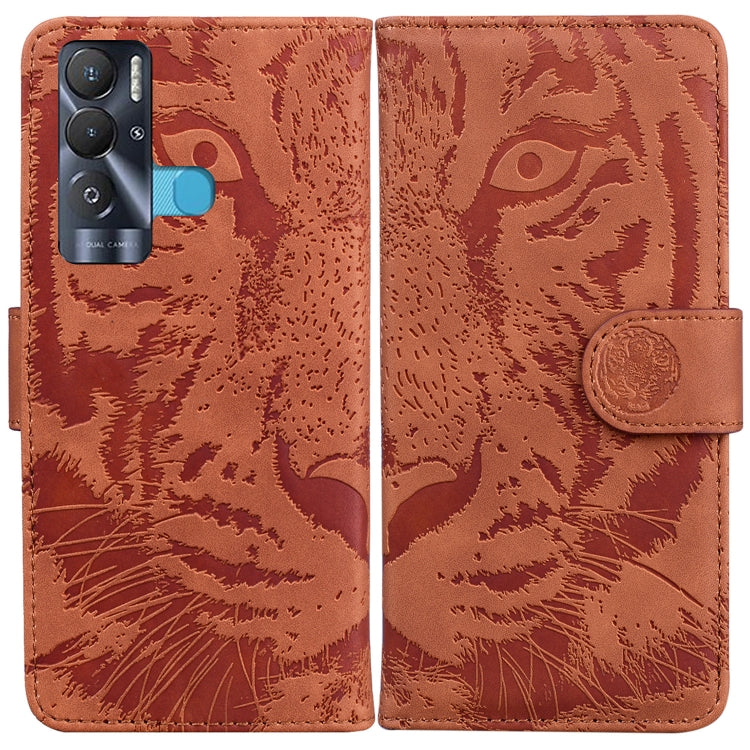 Tiger Embossing Pattern Horizontal Flip Leather Phone Case, For Tecno Pova Neo LE6, For Tecno Spark 7 Pro, For Tecno Spark 8 / 8T, For Tecno Spark 8P, For Tecno Spark Go 2022 / Spark 8C