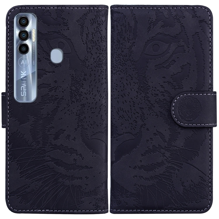 Tiger Embossing Pattern Horizontal Flip Leather Phone Case, For Tecno Pova Neo LE6, For Tecno Spark 7 Pro, For Tecno Spark 8 / 8T, For Tecno Spark 8P, For Tecno Spark Go 2022 / Spark 8C