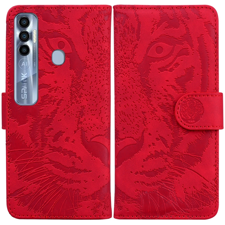 Tiger Embossing Pattern Horizontal Flip Leather Phone Case, For Tecno Pova Neo LE6, For Tecno Spark 7 Pro, For Tecno Spark 8 / 8T, For Tecno Spark 8P, For Tecno Spark Go 2022 / Spark 8C