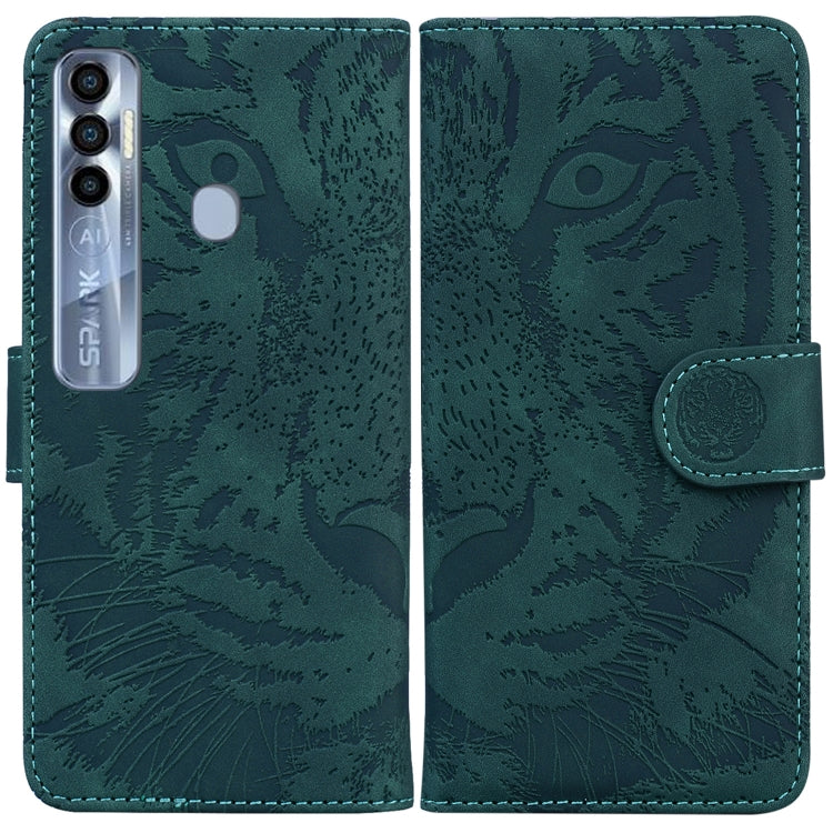 Tiger Embossing Pattern Horizontal Flip Leather Phone Case, For Tecno Pova Neo LE6, For Tecno Spark 7 Pro, For Tecno Spark 8 / 8T, For Tecno Spark 8P, For Tecno Spark Go 2022 / Spark 8C