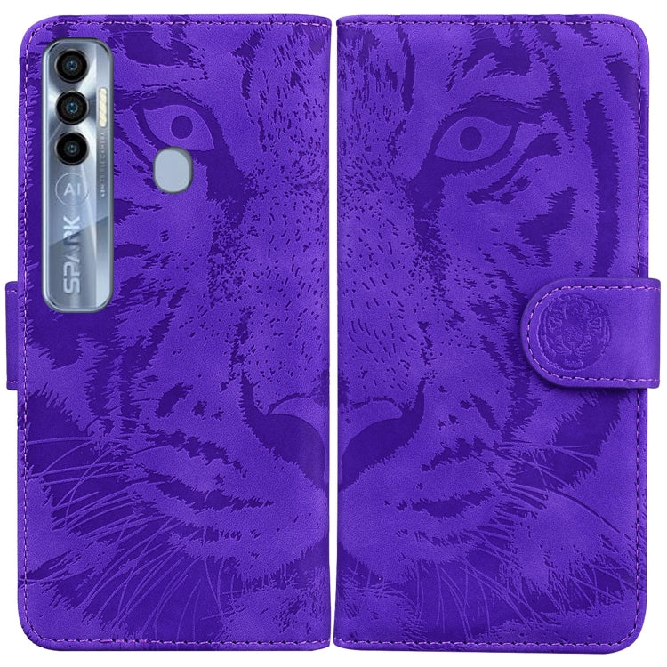 Tiger Embossing Pattern Horizontal Flip Leather Phone Case, For Tecno Pova Neo LE6, For Tecno Spark 7 Pro, For Tecno Spark 8 / 8T, For Tecno Spark 8P, For Tecno Spark Go 2022 / Spark 8C