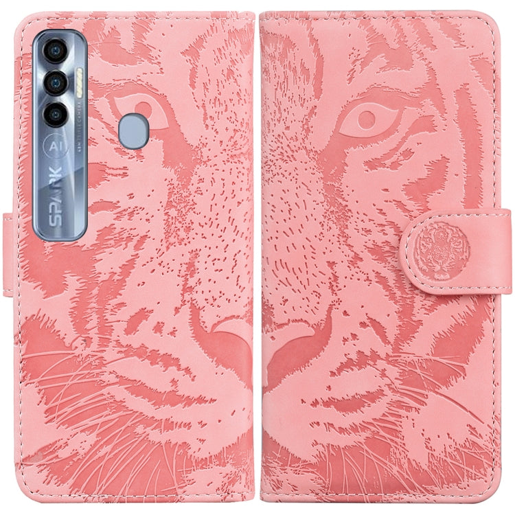 Tiger Embossing Pattern Horizontal Flip Leather Phone Case, For Tecno Pova Neo LE6, For Tecno Spark 7 Pro, For Tecno Spark 8 / 8T, For Tecno Spark 8P, For Tecno Spark Go 2022 / Spark 8C
