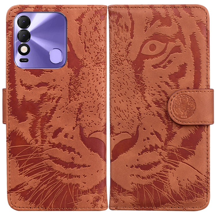 Tiger Embossing Pattern Horizontal Flip Leather Phone Case, For Tecno Pova Neo LE6, For Tecno Spark 7 Pro, For Tecno Spark 8 / 8T, For Tecno Spark 8P, For Tecno Spark Go 2022 / Spark 8C