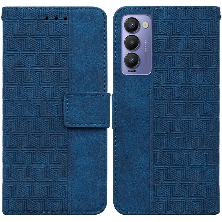 Geometric Embossed Leather Phone Case, For Tecno Camon 18 / 18P, For Tecno Camon 18 Premier, For Tecno Camon 18i, For Tecno Phantom X, For Tecno Pop 5 LTE BD4, For Tecno Pop 5P, For Tecno Pova 2, For Tecno Pova LD7