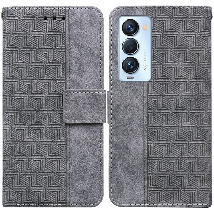 Geometric Embossed Leather Phone Case, For Tecno Camon 18 / 18P, For Tecno Camon 18 Premier, For Tecno Camon 18i, For Tecno Phantom X, For Tecno Pop 5 LTE BD4, For Tecno Pop 5P, For Tecno Pova 2, For Tecno Pova LD7