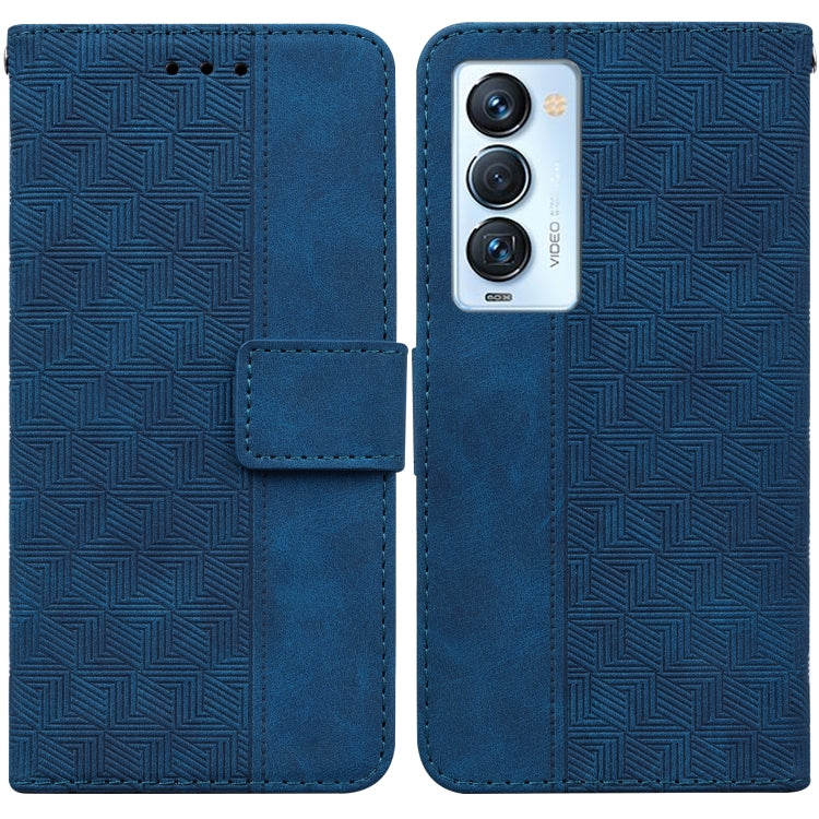 Geometric Embossed Leather Phone Case, For Tecno Camon 18 / 18P, For Tecno Camon 18 Premier, For Tecno Camon 18i, For Tecno Phantom X, For Tecno Pop 5 LTE BD4, For Tecno Pop 5P, For Tecno Pova 2, For Tecno Pova LD7