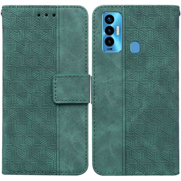 Geometric Embossed Leather Phone Case, For Tecno Camon 18 / 18P, For Tecno Camon 18 Premier, For Tecno Camon 18i, For Tecno Phantom X, For Tecno Pop 5 LTE BD4, For Tecno Pop 5P, For Tecno Pova 2, For Tecno Pova LD7
