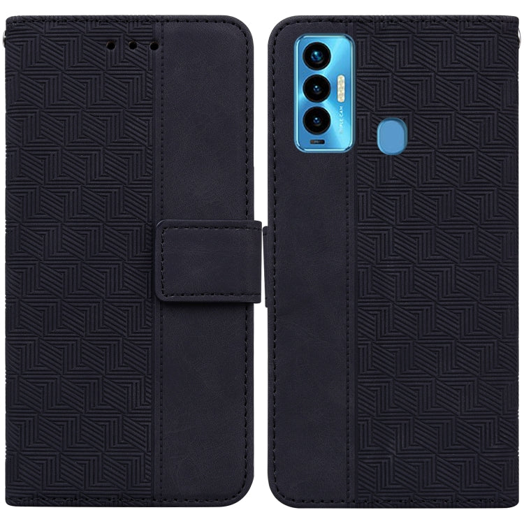 Geometric Embossed Leather Phone Case, For Tecno Camon 18 / 18P, For Tecno Camon 18 Premier, For Tecno Camon 18i, For Tecno Phantom X, For Tecno Pop 5 LTE BD4, For Tecno Pop 5P, For Tecno Pova 2, For Tecno Pova LD7