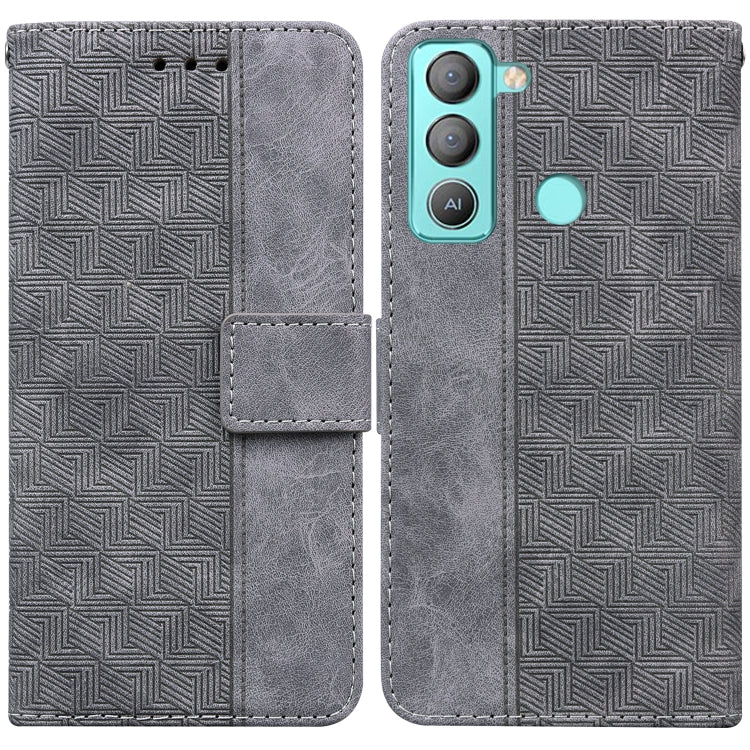 Geometric Embossed Leather Phone Case, For Tecno Camon 18 / 18P, For Tecno Camon 18 Premier, For Tecno Camon 18i, For Tecno Phantom X, For Tecno Pop 5 LTE BD4, For Tecno Pop 5P, For Tecno Pova 2, For Tecno Pova LD7
