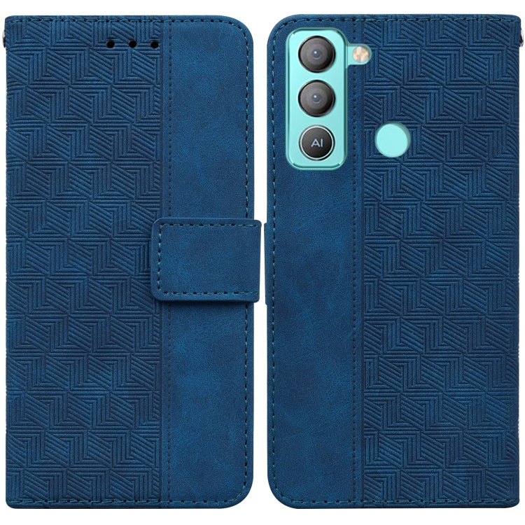 Geometric Embossed Leather Phone Case, For Tecno Camon 18 / 18P, For Tecno Camon 18 Premier, For Tecno Camon 18i, For Tecno Phantom X, For Tecno Pop 5 LTE BD4, For Tecno Pop 5P, For Tecno Pova 2, For Tecno Pova LD7