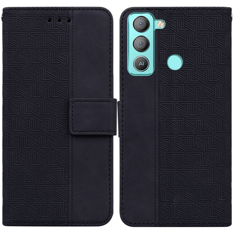 Geometric Embossed Leather Phone Case, For Tecno Camon 18 / 18P, For Tecno Camon 18 Premier, For Tecno Camon 18i, For Tecno Phantom X, For Tecno Pop 5 LTE BD4, For Tecno Pop 5P, For Tecno Pova 2, For Tecno Pova LD7