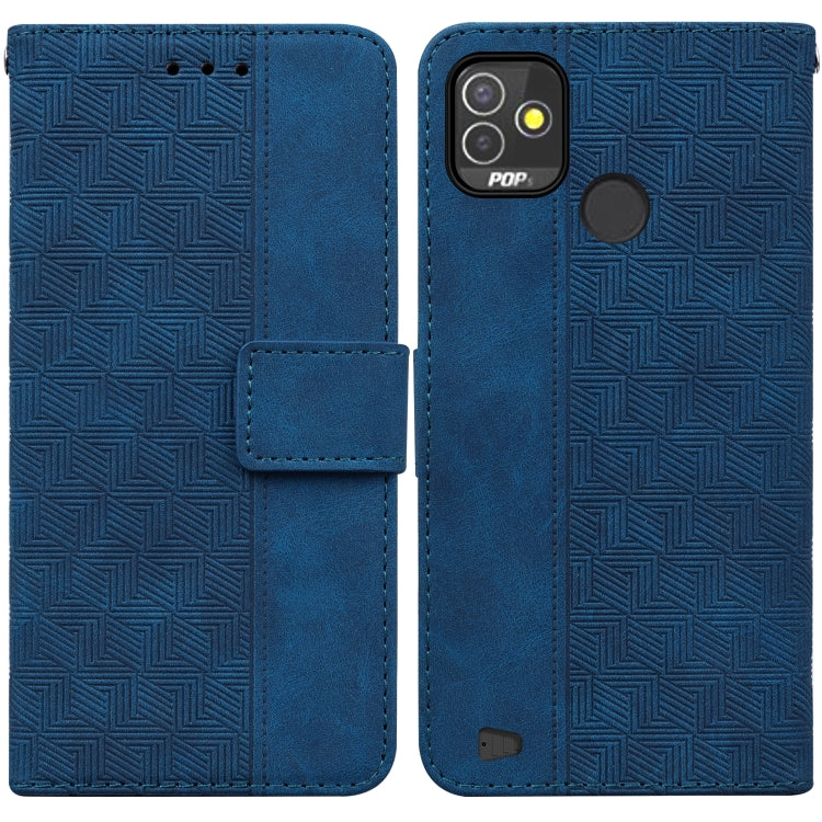 Geometric Embossed Leather Phone Case, For Tecno Camon 18 / 18P, For Tecno Camon 18 Premier, For Tecno Camon 18i, For Tecno Phantom X, For Tecno Pop 5 LTE BD4, For Tecno Pop 5P, For Tecno Pova 2, For Tecno Pova LD7
