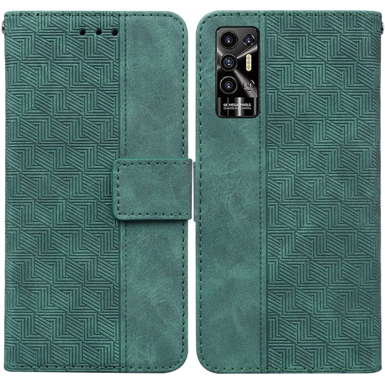 Geometric Embossed Leather Phone Case, For Tecno Camon 18 / 18P, For Tecno Camon 18 Premier, For Tecno Camon 18i, For Tecno Phantom X, For Tecno Pop 5 LTE BD4, For Tecno Pop 5P, For Tecno Pova 2, For Tecno Pova LD7