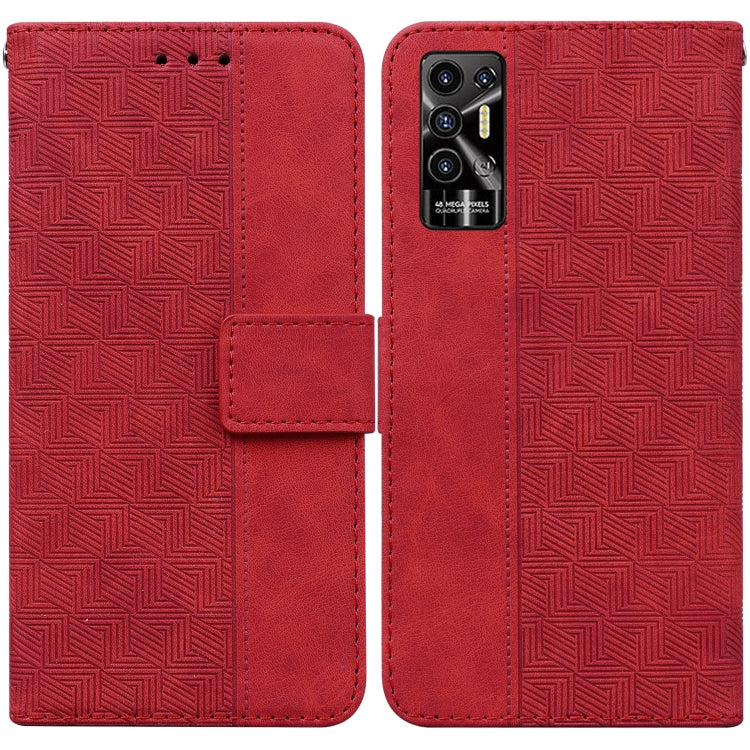 Geometric Embossed Leather Phone Case, For Tecno Camon 18 / 18P, For Tecno Camon 18 Premier, For Tecno Camon 18i, For Tecno Phantom X, For Tecno Pop 5 LTE BD4, For Tecno Pop 5P, For Tecno Pova 2, For Tecno Pova LD7