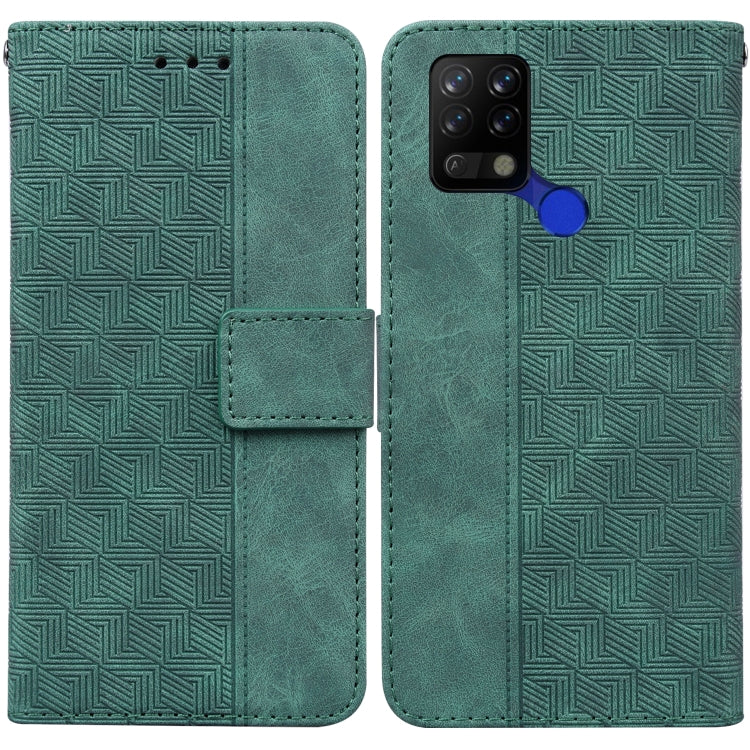 Geometric Embossed Leather Phone Case, For Tecno Camon 18 / 18P, For Tecno Camon 18 Premier, For Tecno Camon 18i, For Tecno Phantom X, For Tecno Pop 5 LTE BD4, For Tecno Pop 5P, For Tecno Pova 2, For Tecno Pova LD7
