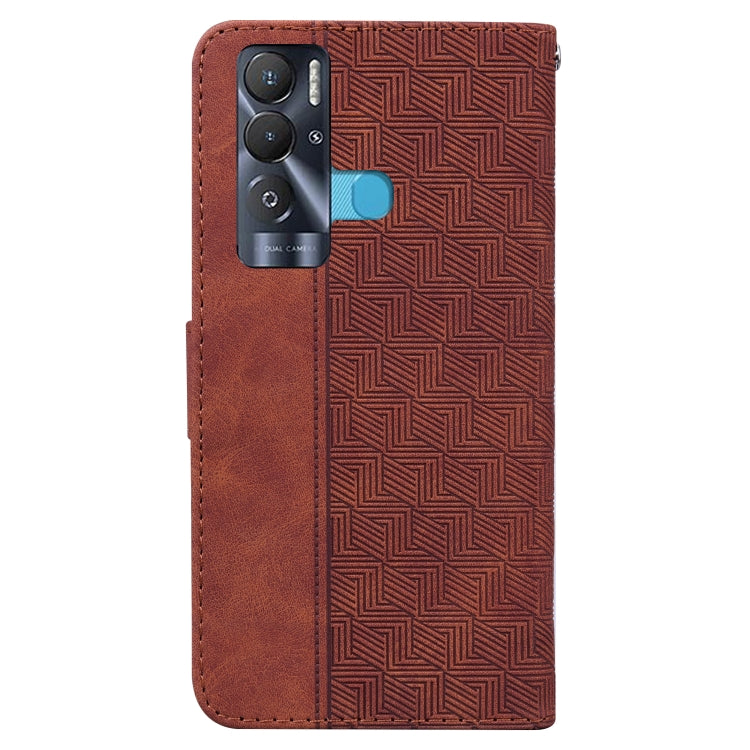 Geometric Embossed Leather Phone Case, For Tecno Pova Neo LE6, For Tecno Spark 7 Pro, For Tecno Spark 8 / 8T, For Tecno Spark 8P, For Tecno Spark Go 2022 / Spark 8C