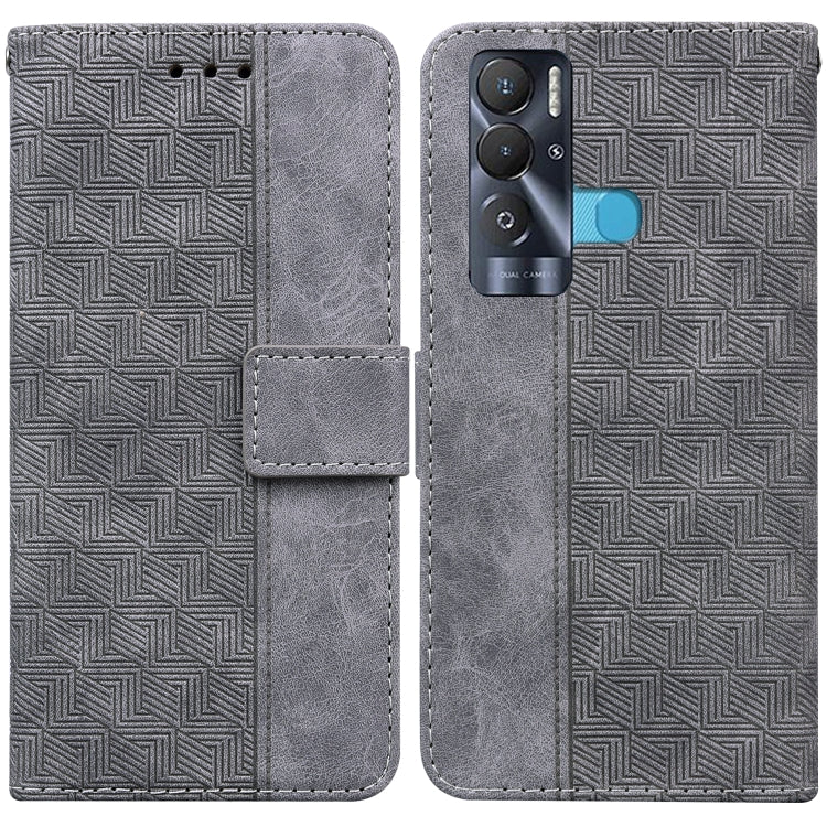 Geometric Embossed Leather Phone Case, For Tecno Pova Neo LE6, For Tecno Spark 7 Pro, For Tecno Spark 8 / 8T, For Tecno Spark 8P, For Tecno Spark Go 2022 / Spark 8C