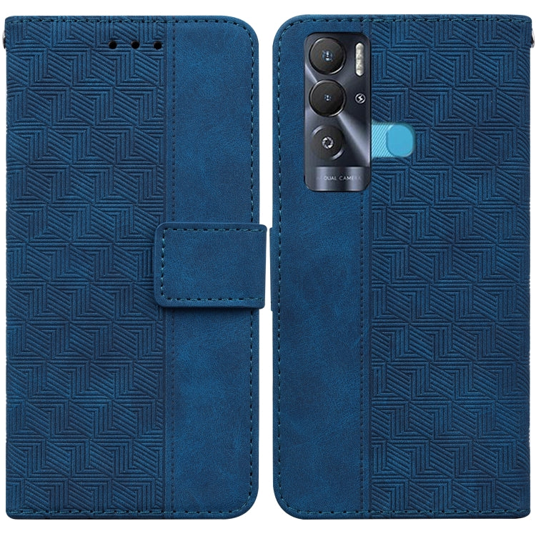 Geometric Embossed Leather Phone Case, For Tecno Pova Neo LE6, For Tecno Spark 7 Pro, For Tecno Spark 8 / 8T, For Tecno Spark 8P, For Tecno Spark Go 2022 / Spark 8C