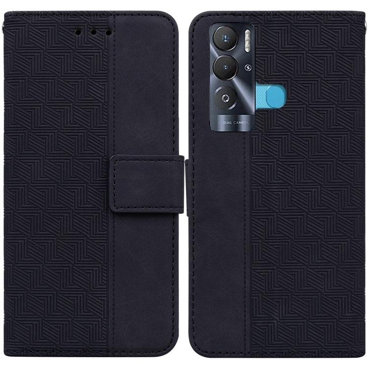 Geometric Embossed Leather Phone Case, For Tecno Pova Neo LE6, For Tecno Spark 7 Pro, For Tecno Spark 8 / 8T, For Tecno Spark 8P, For Tecno Spark Go 2022 / Spark 8C