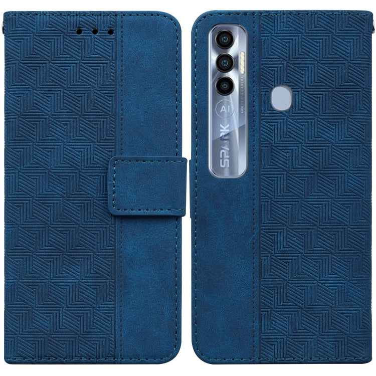 Geometric Embossed Leather Phone Case, For Tecno Pova Neo LE6, For Tecno Spark 7 Pro, For Tecno Spark 8 / 8T, For Tecno Spark 8P, For Tecno Spark Go 2022 / Spark 8C
