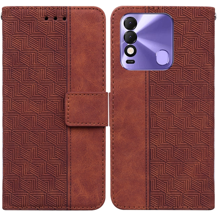 Geometric Embossed Leather Phone Case, For Tecno Pova Neo LE6, For Tecno Spark 7 Pro, For Tecno Spark 8 / 8T, For Tecno Spark 8P, For Tecno Spark Go 2022 / Spark 8C