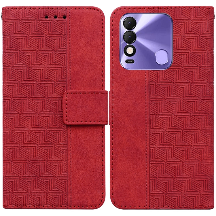 Geometric Embossed Leather Phone Case, For Tecno Pova Neo LE6, For Tecno Spark 7 Pro, For Tecno Spark 8 / 8T, For Tecno Spark 8P, For Tecno Spark Go 2022 / Spark 8C