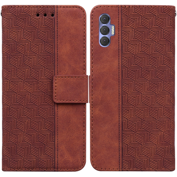 Geometric Embossed Leather Phone Case, For Tecno Pova Neo LE6, For Tecno Spark 7 Pro, For Tecno Spark 8 / 8T, For Tecno Spark 8P, For Tecno Spark Go 2022 / Spark 8C