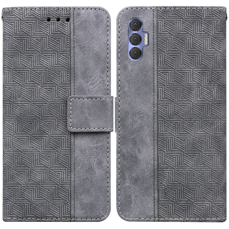 Geometric Embossed Leather Phone Case, For Tecno Pova Neo LE6, For Tecno Spark 7 Pro, For Tecno Spark 8 / 8T, For Tecno Spark 8P, For Tecno Spark Go 2022 / Spark 8C