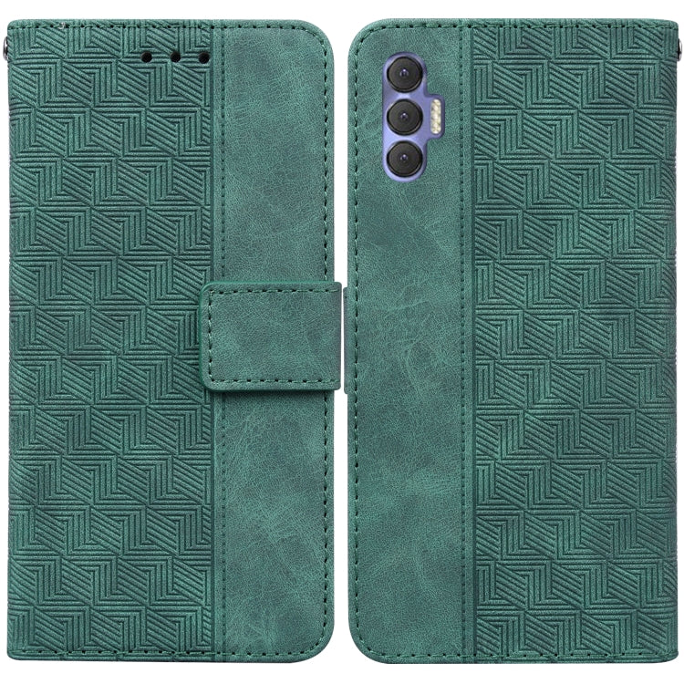 Geometric Embossed Leather Phone Case, For Tecno Pova Neo LE6, For Tecno Spark 7 Pro, For Tecno Spark 8 / 8T, For Tecno Spark 8P, For Tecno Spark Go 2022 / Spark 8C