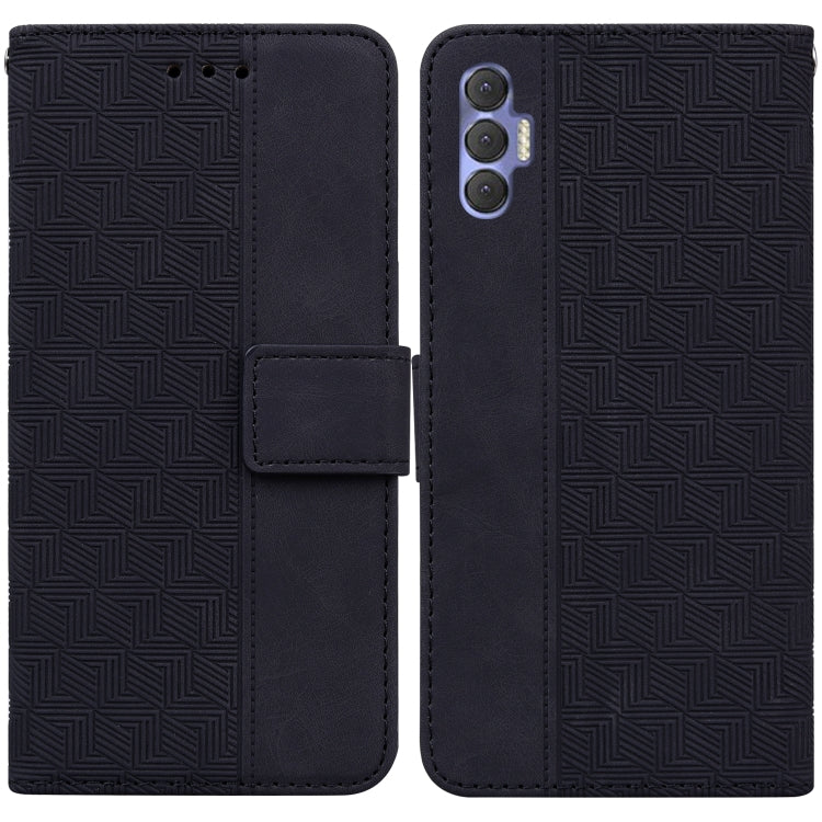 Geometric Embossed Leather Phone Case, For Tecno Pova Neo LE6, For Tecno Spark 7 Pro, For Tecno Spark 8 / 8T, For Tecno Spark 8P, For Tecno Spark Go 2022 / Spark 8C