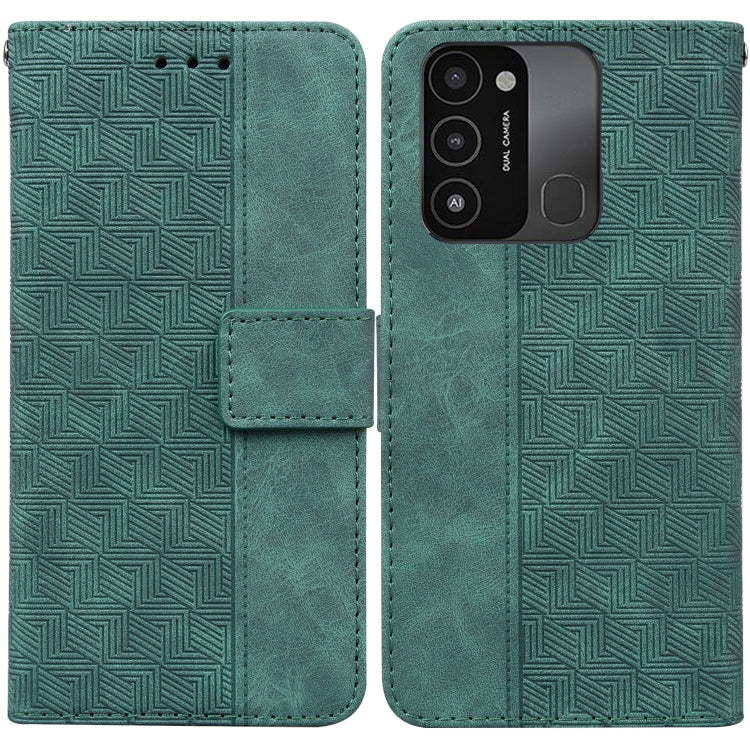 Geometric Embossed Leather Phone Case, For Tecno Pova Neo LE6, For Tecno Spark 7 Pro, For Tecno Spark 8 / 8T, For Tecno Spark 8P, For Tecno Spark Go 2022 / Spark 8C