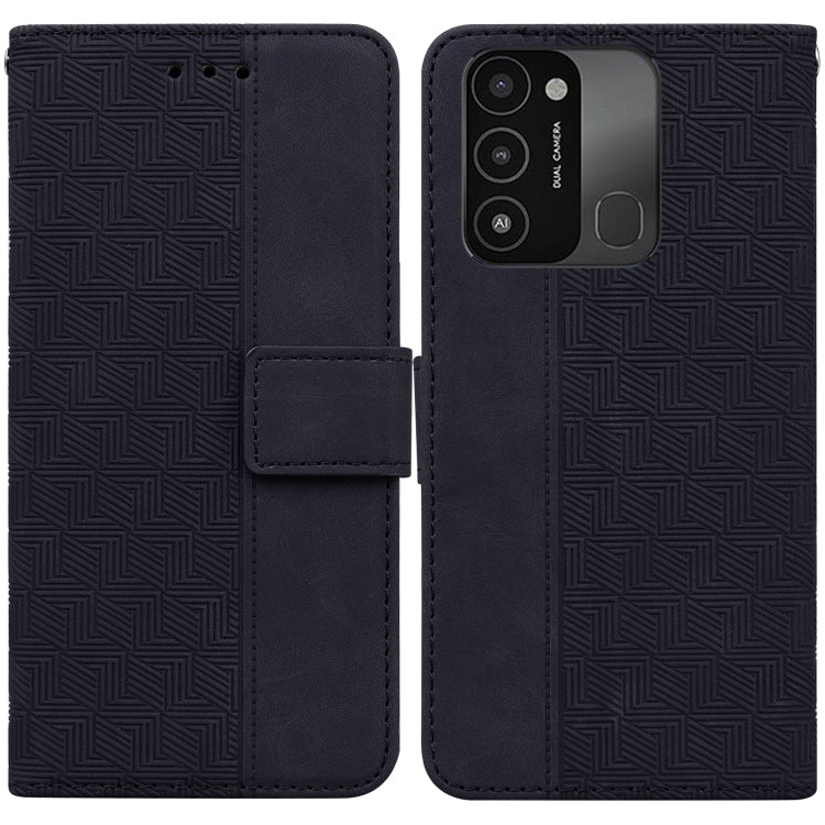 Geometric Embossed Leather Phone Case, For Tecno Pova Neo LE6, For Tecno Spark 7 Pro, For Tecno Spark 8 / 8T, For Tecno Spark 8P, For Tecno Spark Go 2022 / Spark 8C