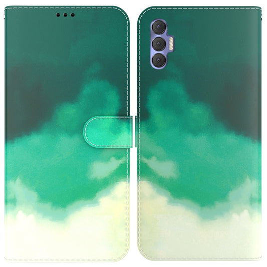 Watercolor Pattern Horizontal Flip Leather Phone Case, For Tecno Spark 8P, For Tecno Spark Go 2022 / Spark 8C
