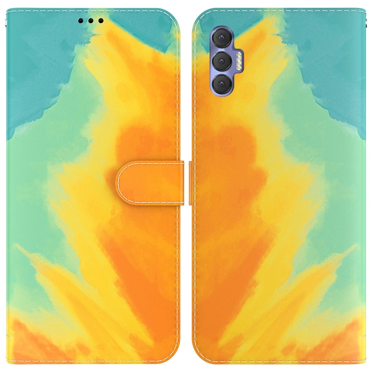 Watercolor Pattern Horizontal Flip Leather Phone Case, For Tecno Spark 8P, For Tecno Spark Go 2022 / Spark 8C