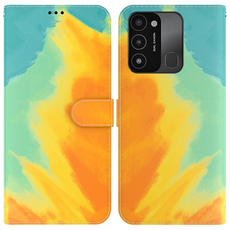 Watercolor Pattern Horizontal Flip Leather Phone Case, For Tecno Spark 8P, For Tecno Spark Go 2022 / Spark 8C